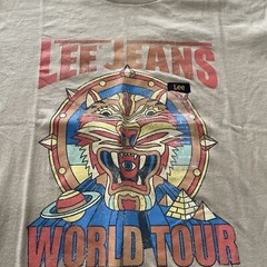 LEE Men’s Size L Graphic T-Shirt Tee Short Sleeve ‘Lee Jeans World Tour’