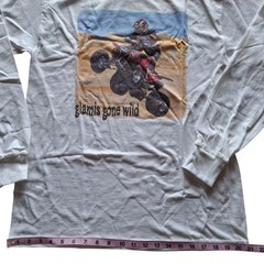 Glamis Gone Wild M Gilden Ultra Cotton ATV Long Sleeve Shirt White Sand Dunes