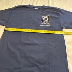 Gildan Mens Navy POW MIA VFW Post 6435 American Freedom Graphic T-Shirt Size M