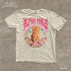 Alpha Male Funny Ironic Kitten Comfort Colors Shirt