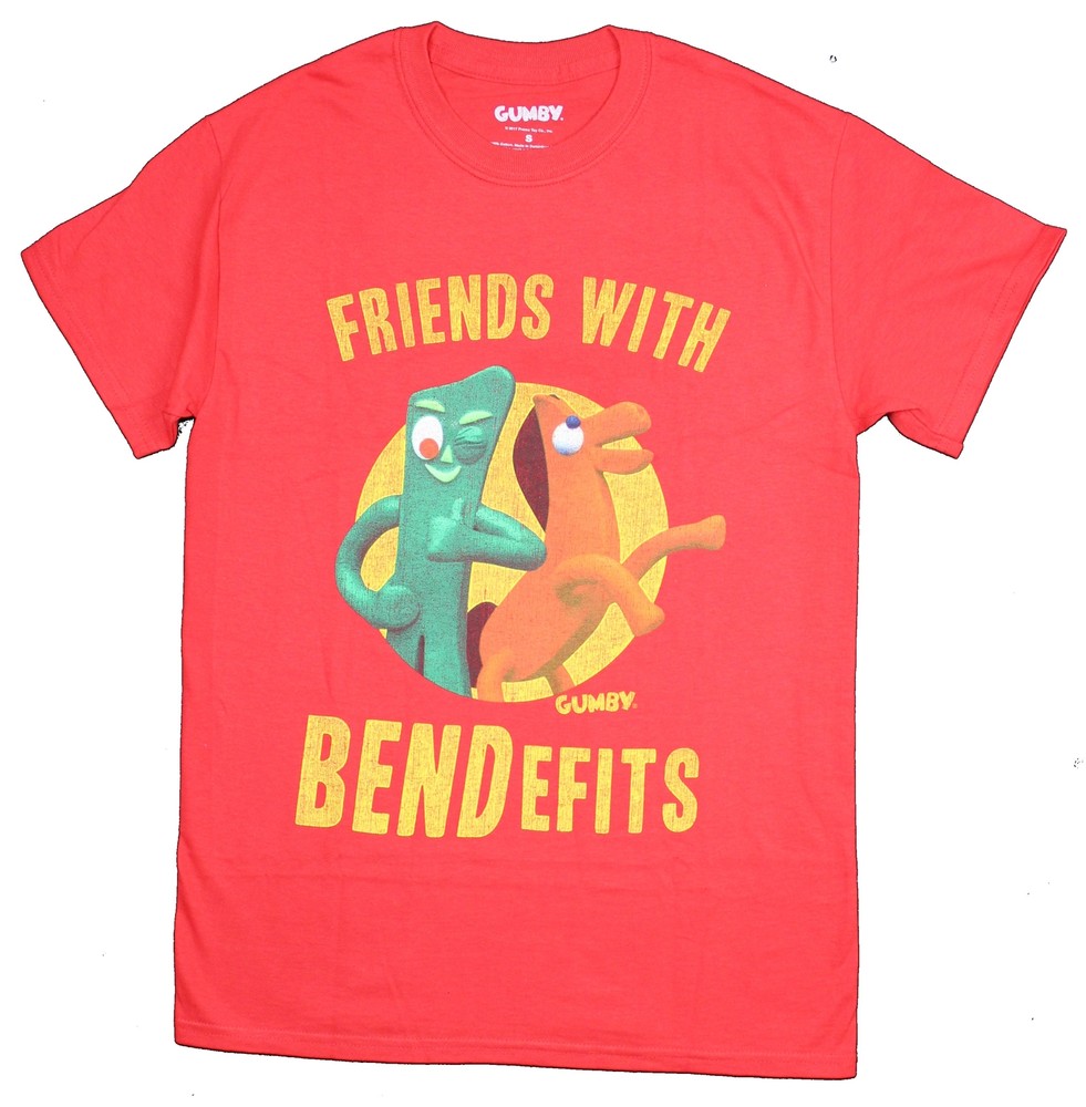 Gumby Mens T-Shirt – Friends With Benefits Pokey Gumby Pic