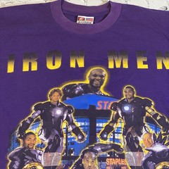 Vintage 2000’s Los Angeles Lakers “Iron Men” T-Shirt Large Kobe 90s Rare Bootleg