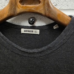 Buck Mason Yuma Hemp Cotton T-Shirt Mens M Straight Hem Tee Black L 21×28
