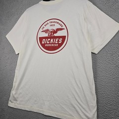 Dickies Workwear SHIRT Mens 2XL XXL White Casual America Eagle Distressed NWT