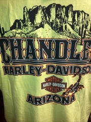 Harley Davidson Motorcycle Chandler Arizona Yellow Scorpion T Shirt Mens Size XL