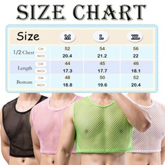 Men Mesh Mini Vest Crop Tops Sexy Muscle Sports Gym Transparent Fishnet T-Shirts