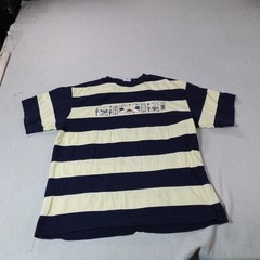 Vintage Egypt Shirt Mens Medium Blue Striped Hieroglyphic Cottonila Graphic Tee