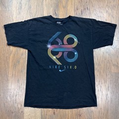 Vintage Nike Shirt Mens L Black Skateboarding SB 6.0 Graphic Print Swoosh Cotton