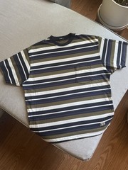 RARE Large 80s Stussy TomTom T Shirt Set Large Stripe Surf Skate True Vintage