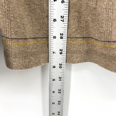 Prana Mens Brown Striped Ribbed Long Sleeve Shirt 100% Organic Cotton Size M