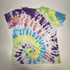 Herman Homme Pierced Lip Soft T-shirt Tie Dye XL Crew Neck Total Tiedye Pattern