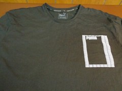 PUMA T-shirt Black & White Size Medium “Keeps you dry” U6