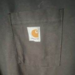 Carhartt K87 K87BLK Black Pocket Logo Crew Neck Cotton Tee Men’s XL Regular
