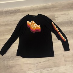 Psycho Bunny Mens Long Sleeve black size 8 men’s large free shipping 👀🔥❗️