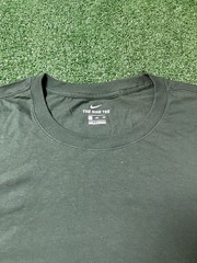Nike Standard Fit Green Big And Tall Plain Blank Irregular Long Sleeve Size 4XL
