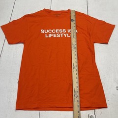 Fashion Nova Success Is A Lifestyle Shirt Mens Medium Orange Graphic Tee Quote