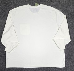Men’s Crew Neck T Shirt 5XL Cream Goodfellow & Co Long Sleeve Big & Tall Cotton