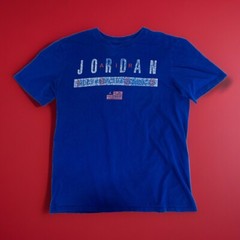 Jordan Brand Air Jordan 1985 T-Shirt Mens Sz L Red White & Blue American Flag