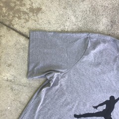 Jordan Jumpman Men XL Shirt Michael Jordan Logo Crew Neck Heather Gray
