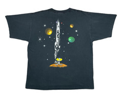 Vintage 90s CWB Wakeboards Double Sided Alien Outer Space Promo T-Shirt (XL)