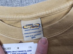 Crazy Shirts Hawaii Shirt Mens 2XL Beer RX Long Sleeve Tan Funny Beer Dyed