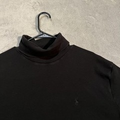 Polo Ralph Lauren Turtleneck Shirt Mens XL Black Long Sleeve Pony Logo