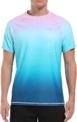 Men’s Rash Guard Swim Shirt UPF 50+ Quick Dry Loose Fit Surfing Fishing Tee