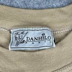 Vintage Jazz T Shirt Mens Large Danhilo Paris Beige Single Stitch Paper Thin 80s