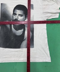 Vintage queen Freddie Mercury 1996 50th Birthday anniversary band Tee size L