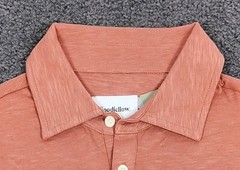 Men’s Polo Shirts Short Sleeve MEDIUM Green Orange 2 PACK Goodfellow 100% Cotton