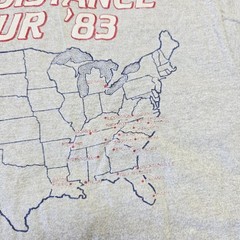 VTG 1983 Bob Seger Large The Silver Bullet Band The Distance Tour T-Shirt L Grey