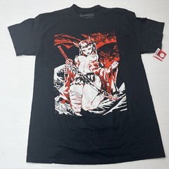 Bad Habits Graphic T-shirt Men’s Size Medium Black Crewneck Anime Girl S/S New