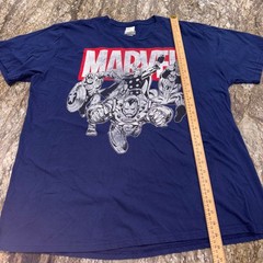 Avengers Graphic T-Shirt Short Sleeve Mens 2XL Navy Blue Marvel