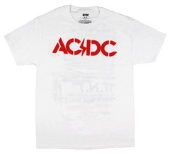 AC/DC Men’s High Voltage Album and Song Titles Short Sleeve T-Shirt Tee