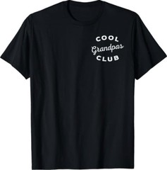Cool Grandpas Club Pocket Fathers Day Grandfather Papa Men T-Shirt