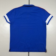 y2k US Polo Assn. USPA Blue Polo Shirt Men’s Size L Preppy Streetwear Big Pony