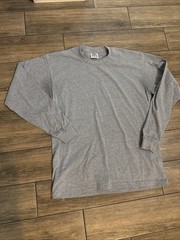 Pro Club SUPER HEAVY LONG SLEEVE T-SHIRT Gray Size L