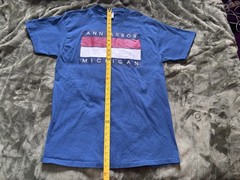 Vintage Ann Arbor Michigan Shirt Mens Large Blue 90s Single Stitch Delta City