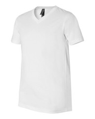 Bella + Canvas 3005 2XL White Unisex Short Sleeve Cotton V-Neck T-Shirt