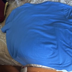 Lacoste Men’s Blue V-Neck Short Sleeve Regular Fit Logo Pima Cotton Tee L