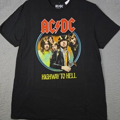 ACDC HIGHWAY TOO HELL Shirt Mens XL BLACK Concert TOUR CLASSIC ROCK Music NWT C