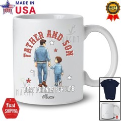 Custom Name Father And Son Best Friends; Awesome Father’s Day Dad Family T-Shirt