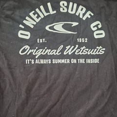 O’Neill Men’s Black Standard Fit Crew Neck Pocket Graphic Print T-Shirt M