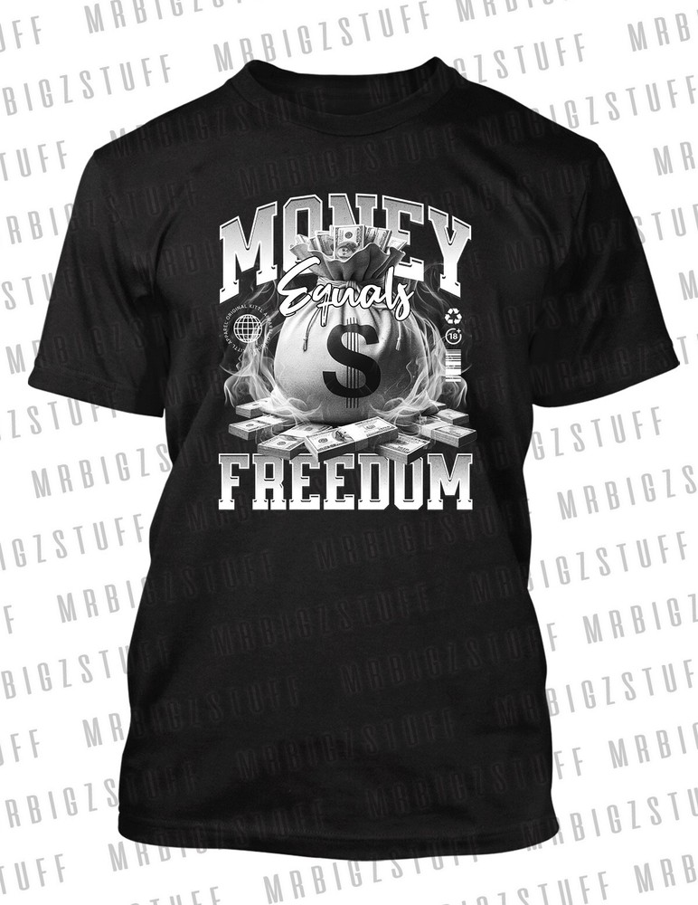 Streetwear Money Equals Matching Tee Shirt To Match Jordan 12 Wolf Grey