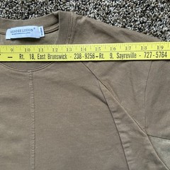 REINDEE LUSION Techwear Shirt Men XL Brown Panel Gorpcore Asymmetric Tee Urban