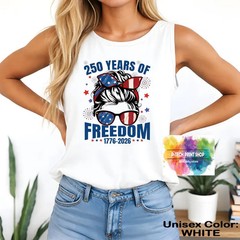 Women July 4th Freedom Tank Top Patriotic American