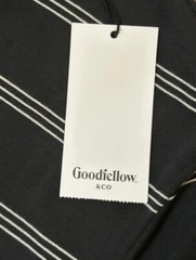 Goodfellow & Co Mens Standard Fit Short Sleeve T-Shirt, Charcoal Stripe Size XL