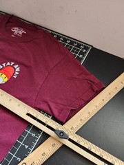 Eighty Eight Mens Burgundy Socially Distant mask t shirt Size small