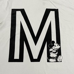Disney Mickey Mouse Graphic Long Sleeve Crewneck T-Shirt Men’s XL White Tee