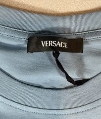 Versace Medusa Light Blue Jersey Short Sleeve T-Shirt Men’s Size 2XL Authentic